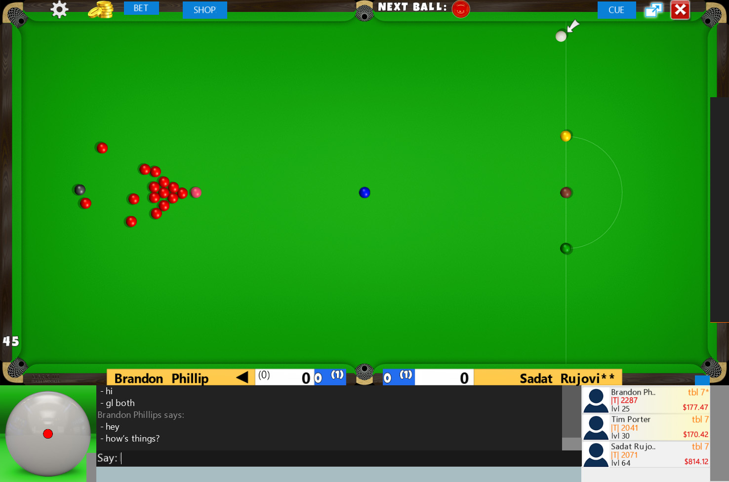 New online snooker game came out, works right in Chrome - realsnooker.com :  r/billiards